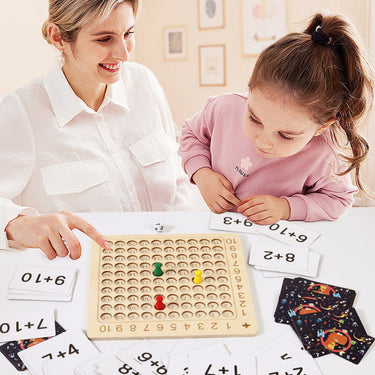 EcoToys Calcublox | Juego Educativo de Cálculo de Madera - Aprende a Contar Rápida y Fácilmente